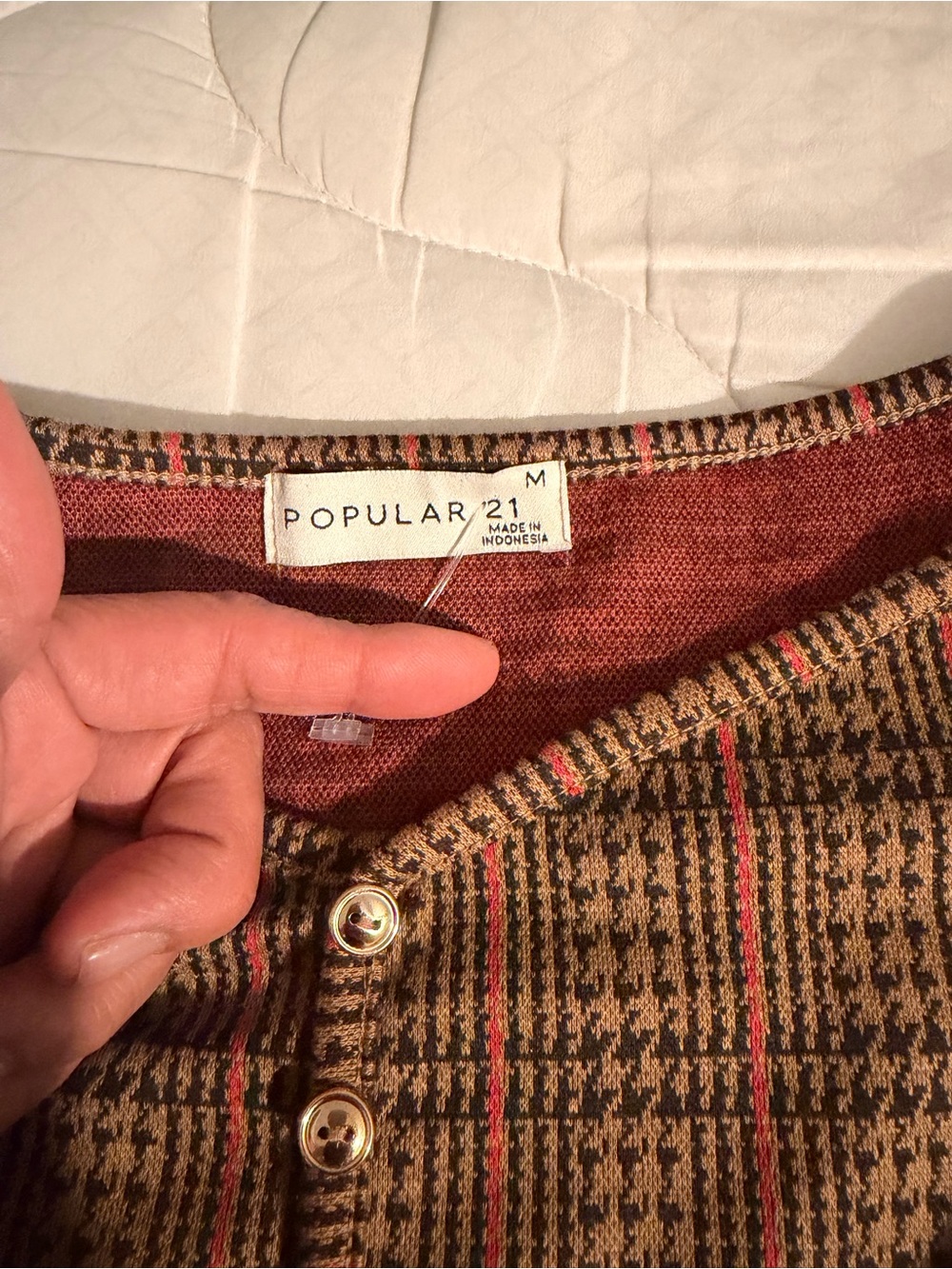 Men's Brown Plaid Pants